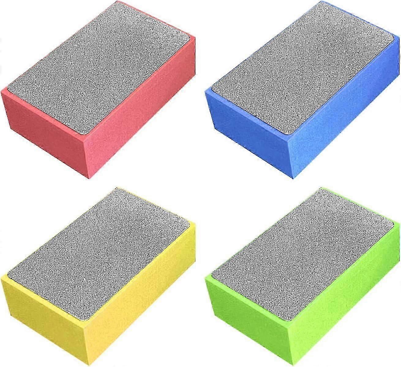 4 Pack Diamond Hand Polishing Pads For Sanding Concrete, Glass, Stone, Granite, Marble 60, 100, 200, 400 (as Shown)