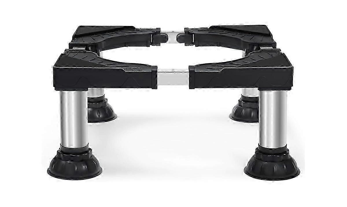 Washing Machine Base with 4 Suction Cups, 200KG Capacity, Adjustable Width 40-62cm, Height 17cm