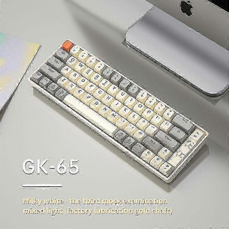 Langtu Gk65 Wireless Keyboard Universal 2.4g Three-mode Game Mechanical Keyboard Wired Computer