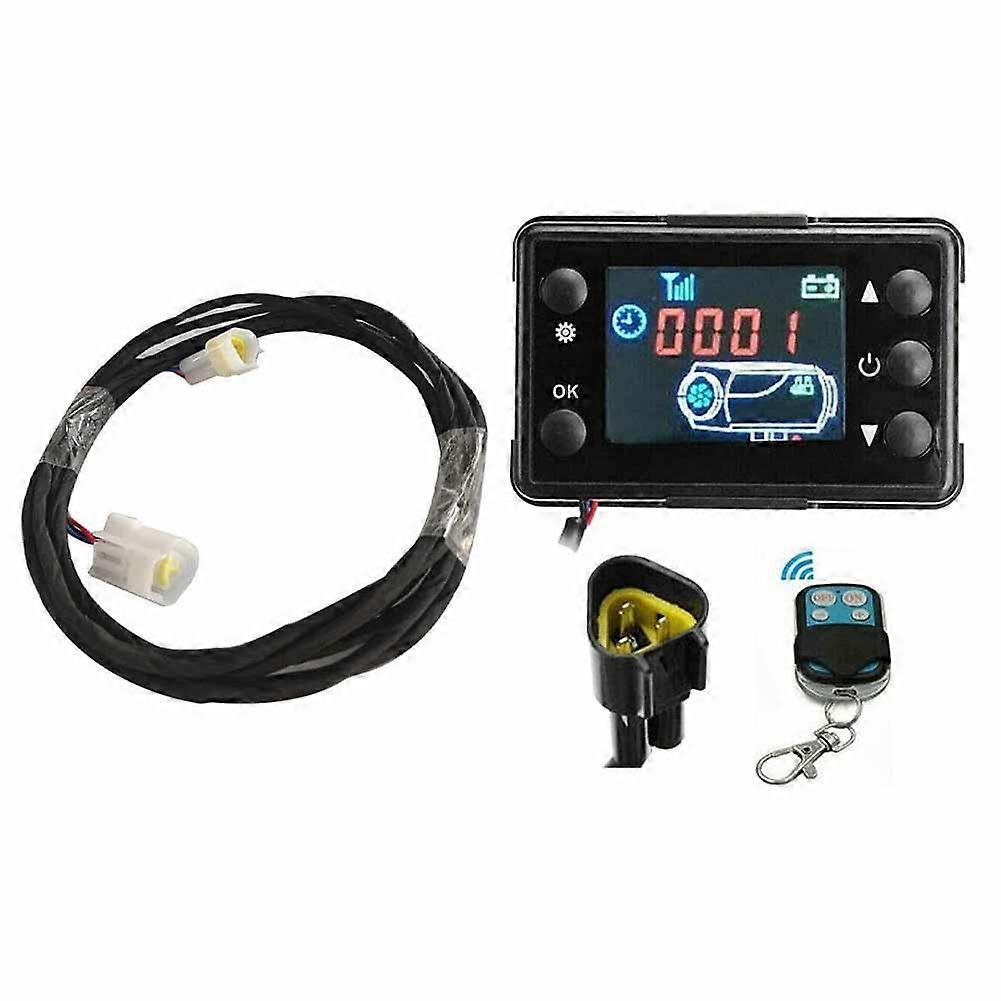 12V 3-Pin LCD Remote Control for 3KW 5KW 8KW Air Diesel Parking Heaters with Code-Matching Function