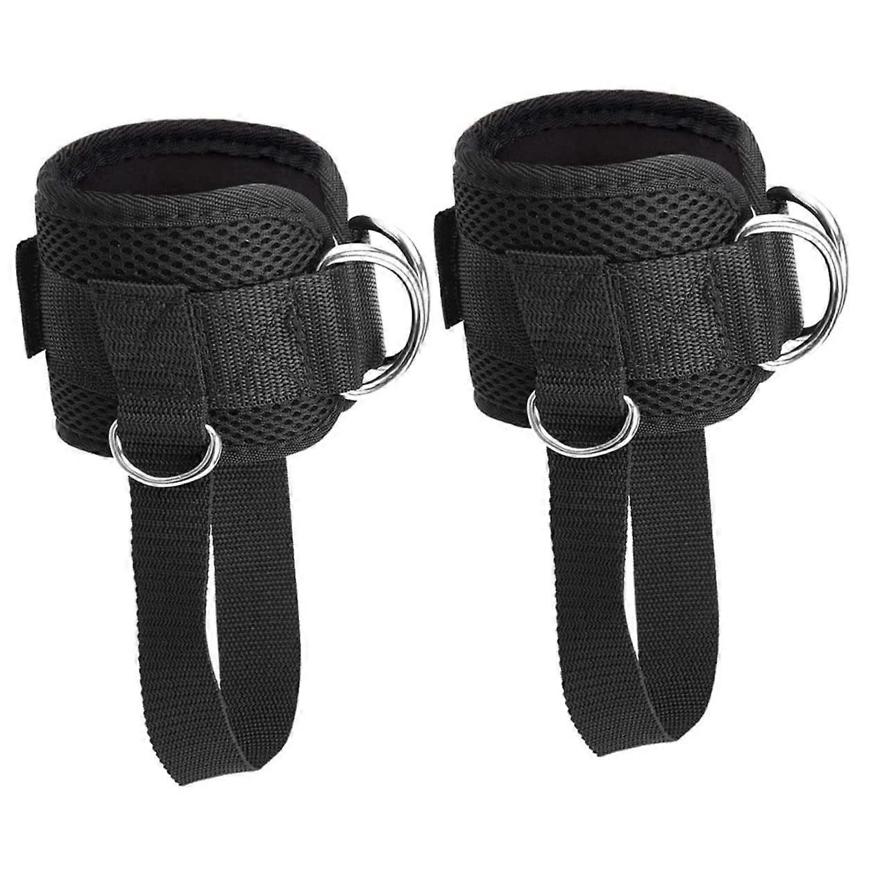 1 Pair Sticky Ankle Straps for Strength Training, Durable Non-Slip Support Belts for Men and Women, Gym and Home Use