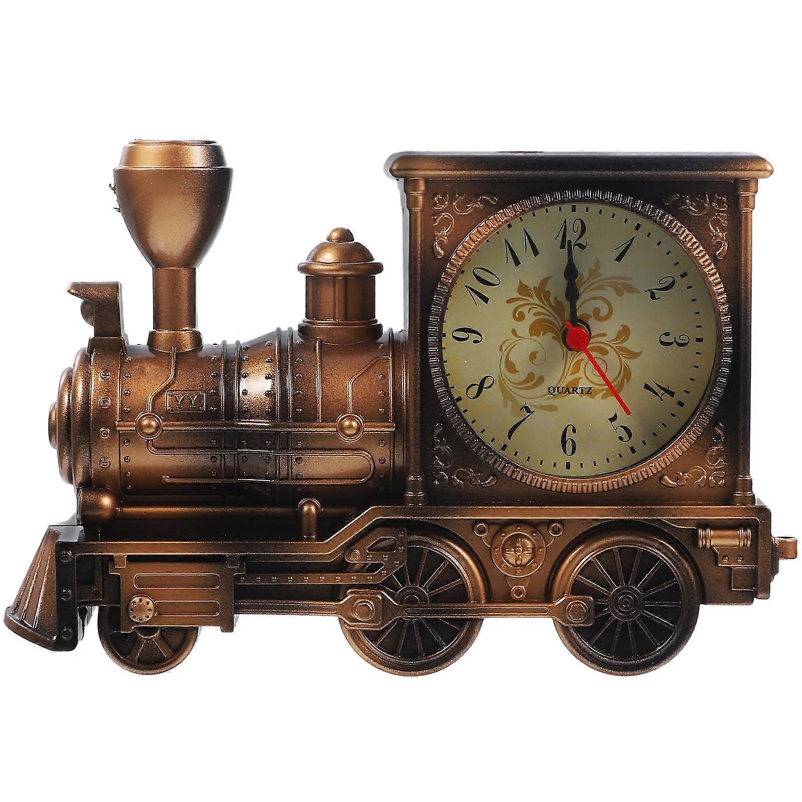 Railroad Theme Clock, Ideal for Bedroom or Study Room Ambience