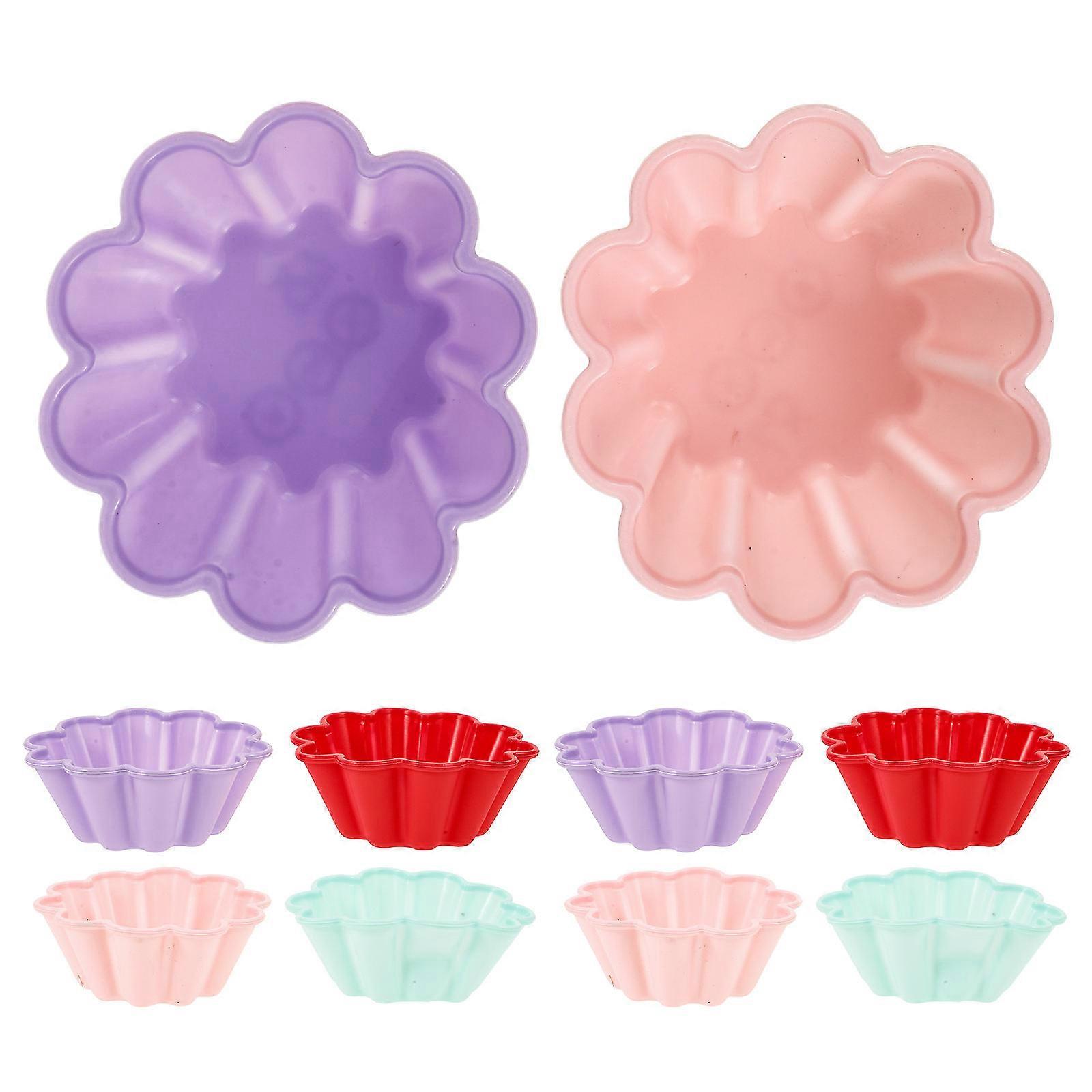 Flower Silicone Cups for Baking, Easy to Clean and Reuse Regularly