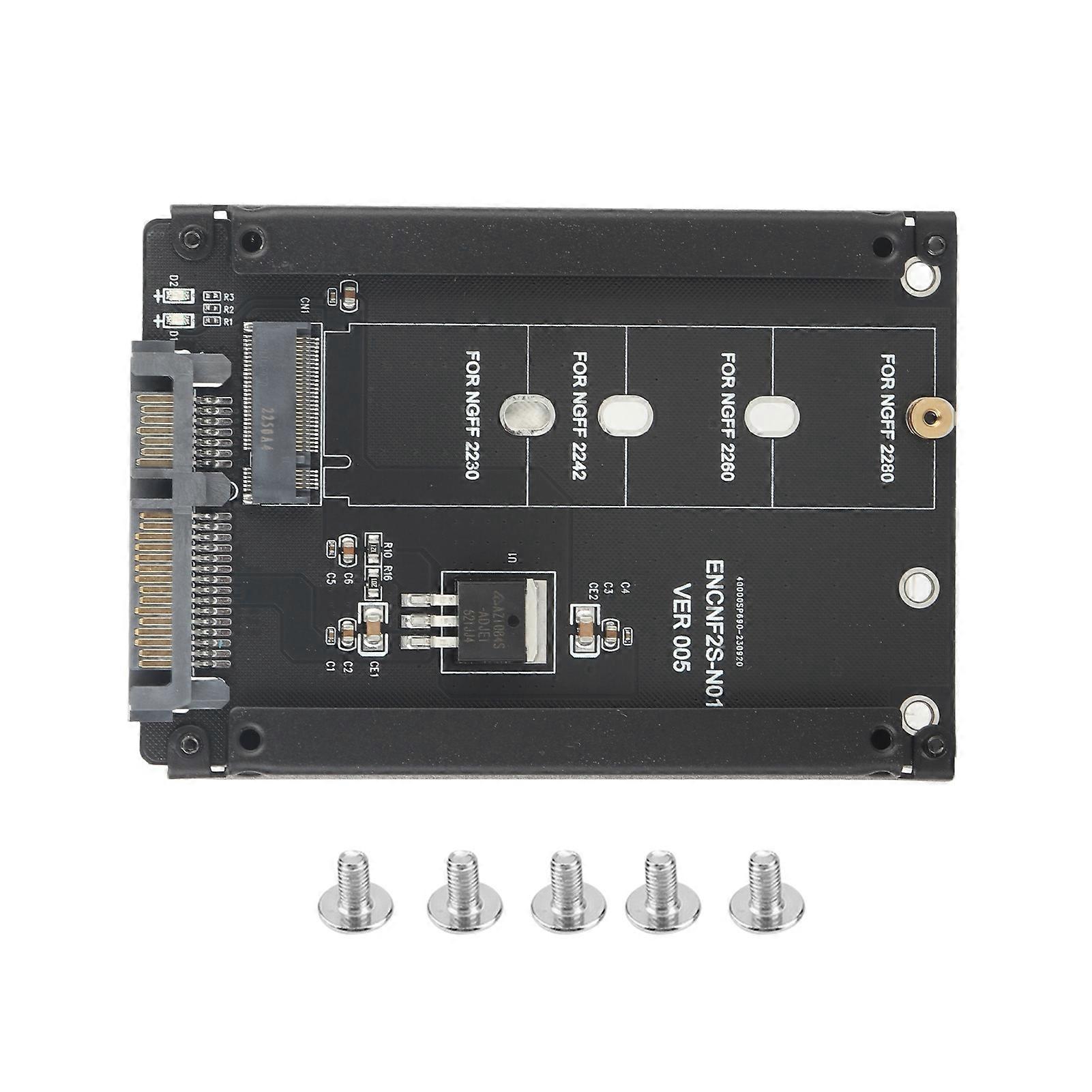 Adaptateur M.2 NGFF vers SATA 22 broches hautes performances Plug and Play M.2 vers SATA B Key