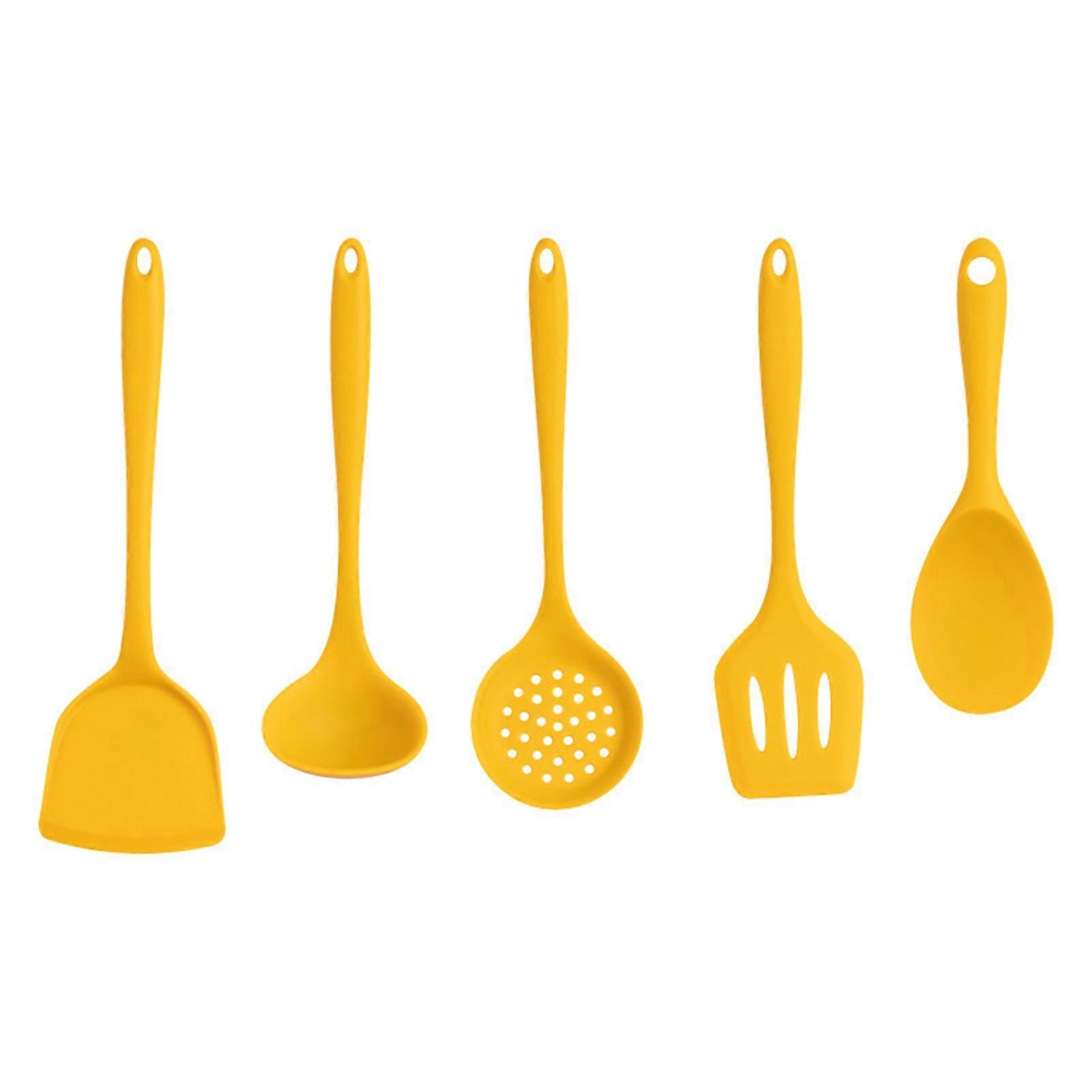 Yellow Kitchen Utensil Set - Essential Cooking Tools for Your Kitchen