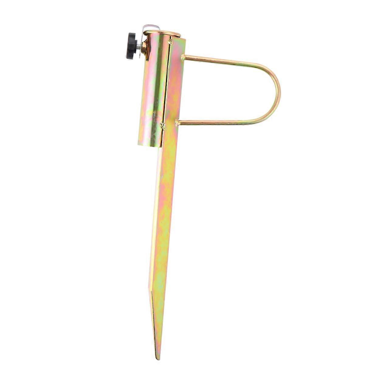 Beach Umbrella Ground Spike Galvanized Iron Sturdy Stand For Beach And Garden Adjustable For Umbrella Poles Windproof And Portable