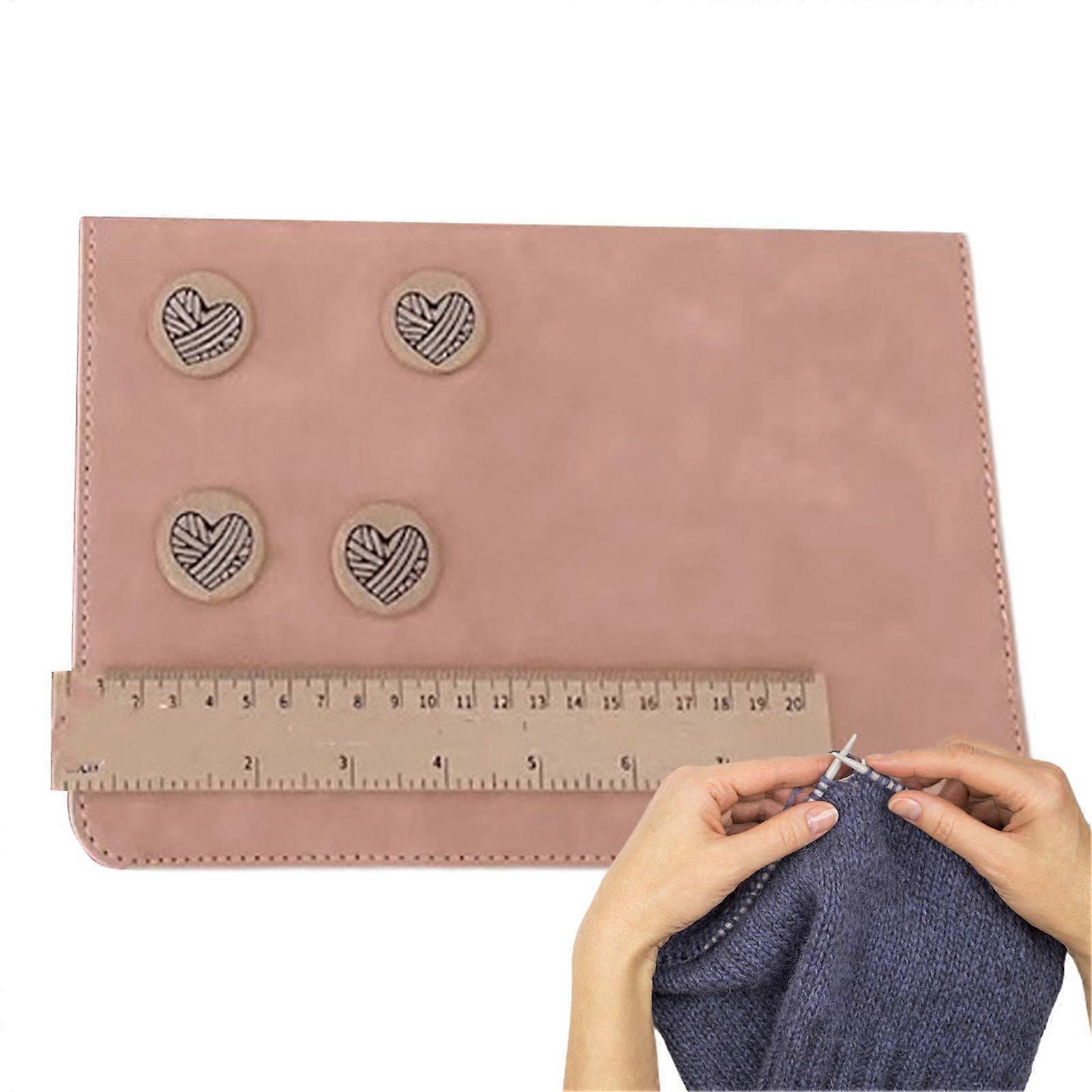 Foldable magnetic pattern holder for crochet  knitting accessories