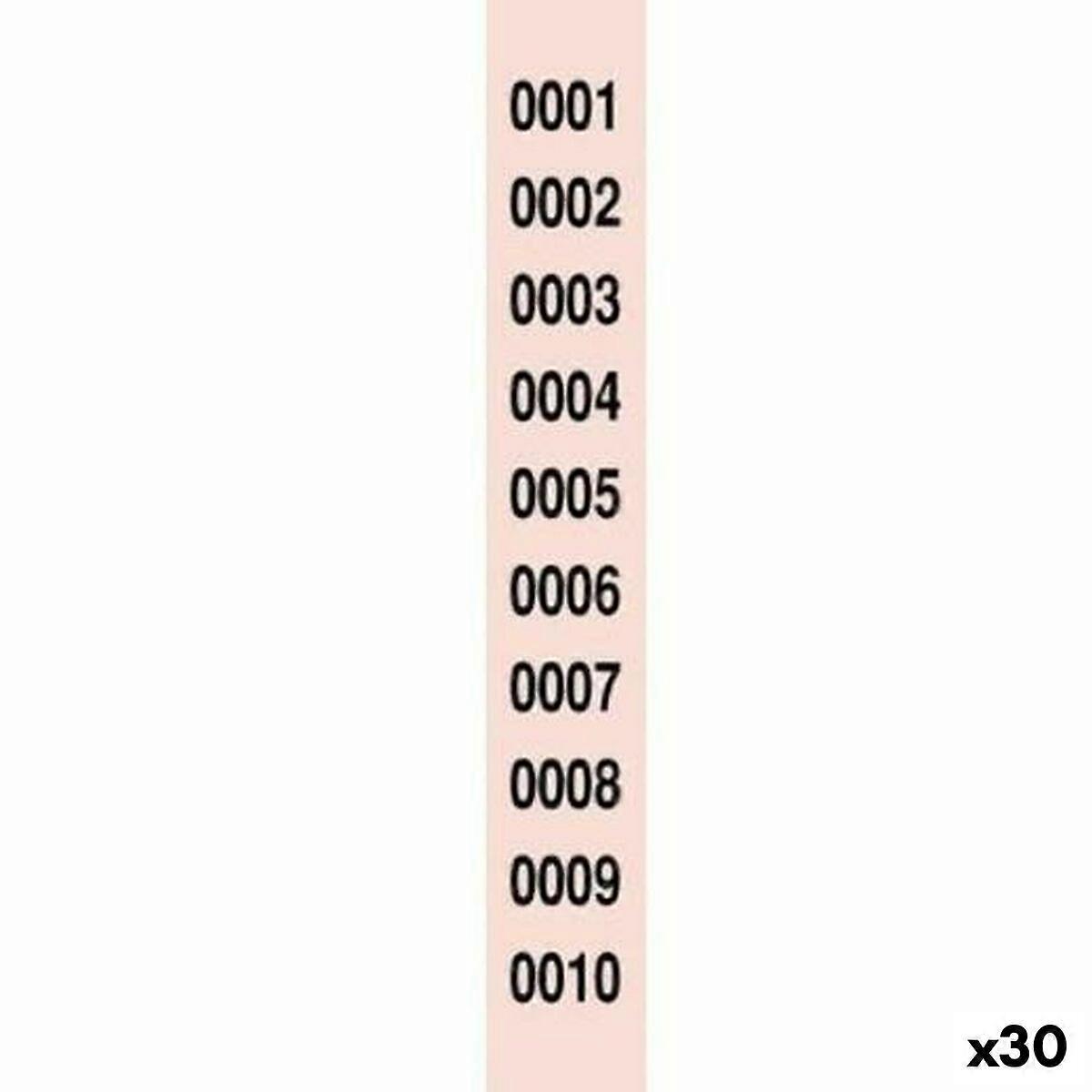 Tombola Zahlenstreifen 1-2000 (30 Stück)
