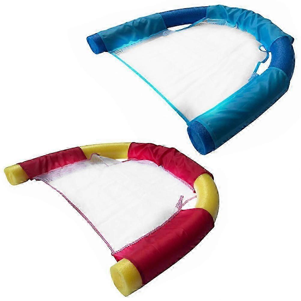 2Pcs Swimming Floating Chairs Pool Floats Flodable Pool Floating Chairs Lounge Seat