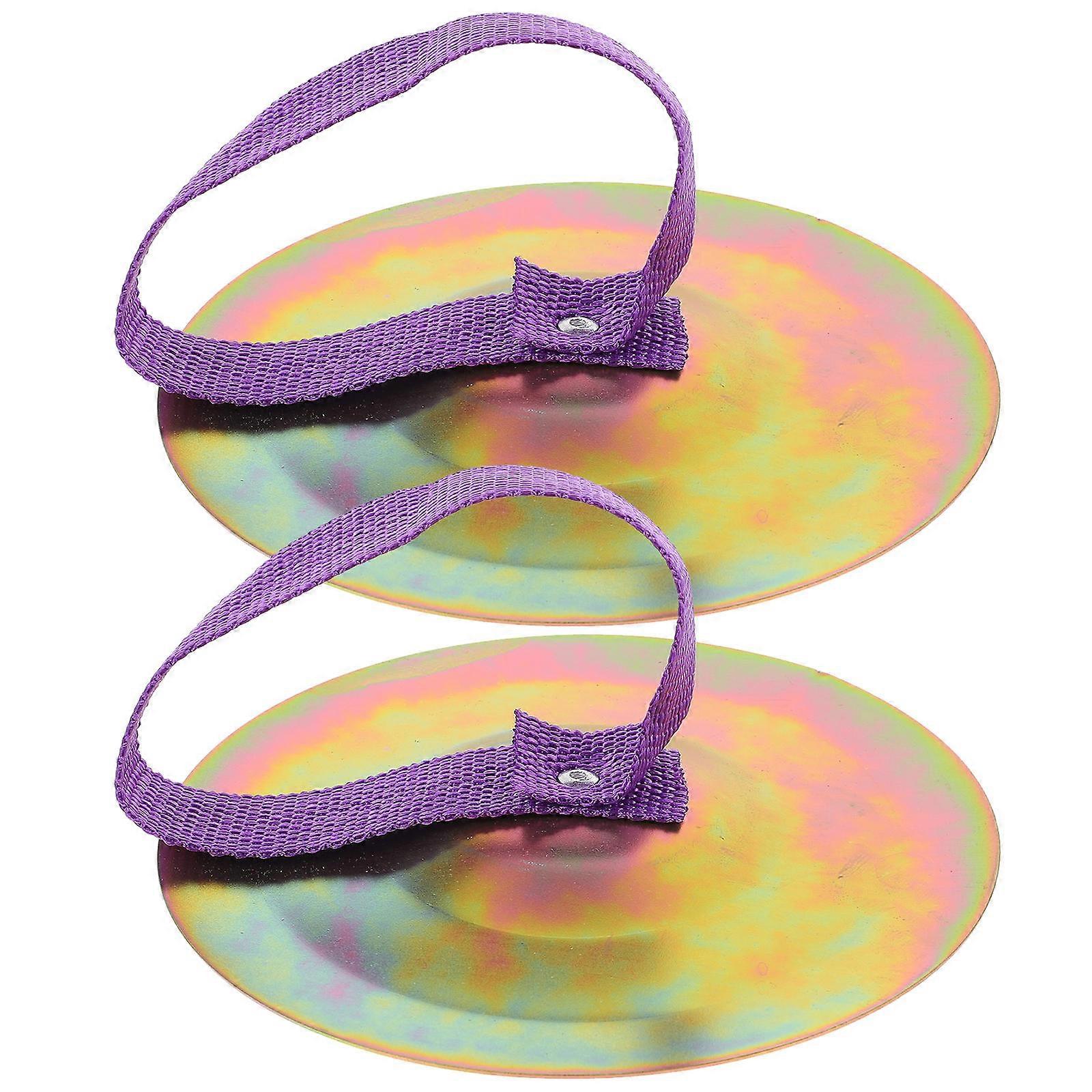 Percussion Cymbal Hand Cymbal Dancing Prop For Performance Round Shape 6.0X6.0X0.4in 1 Pair