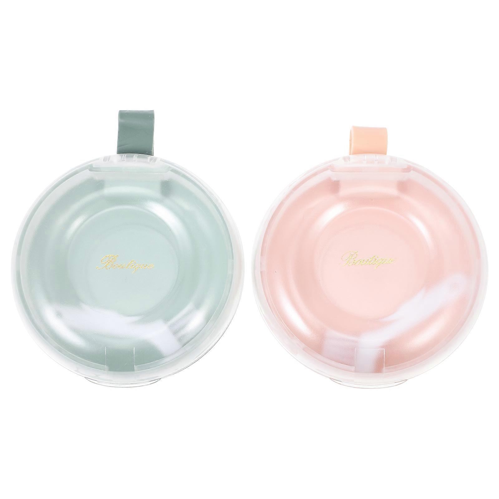 Container Square Shape ABS Material Multi-functional Jewelry Storage For Daily Use 2Pack