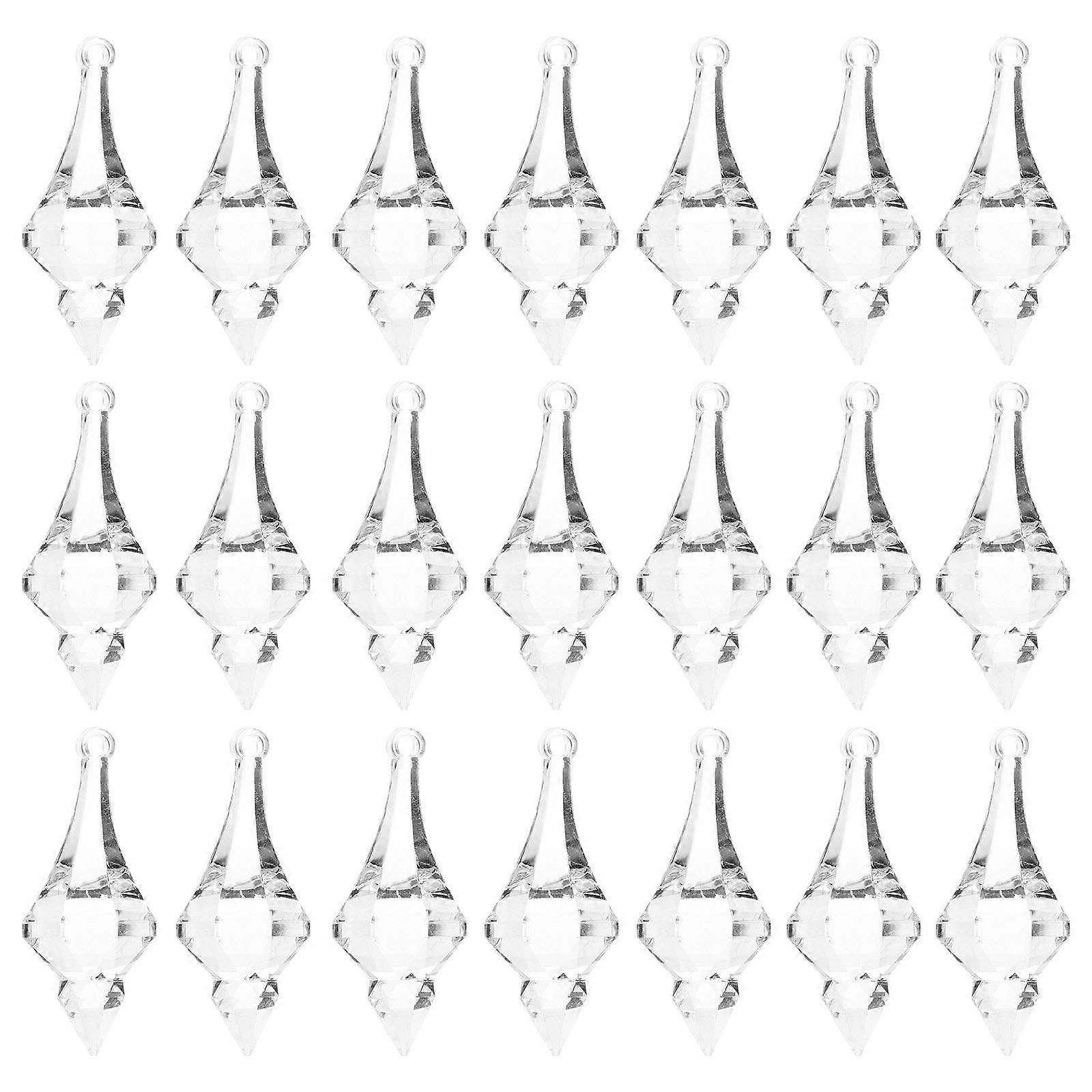 Crystals Hanging Ornament Crystal Decoration For Chandeliers Drop Shape 6.7x2.9cm Acrylic