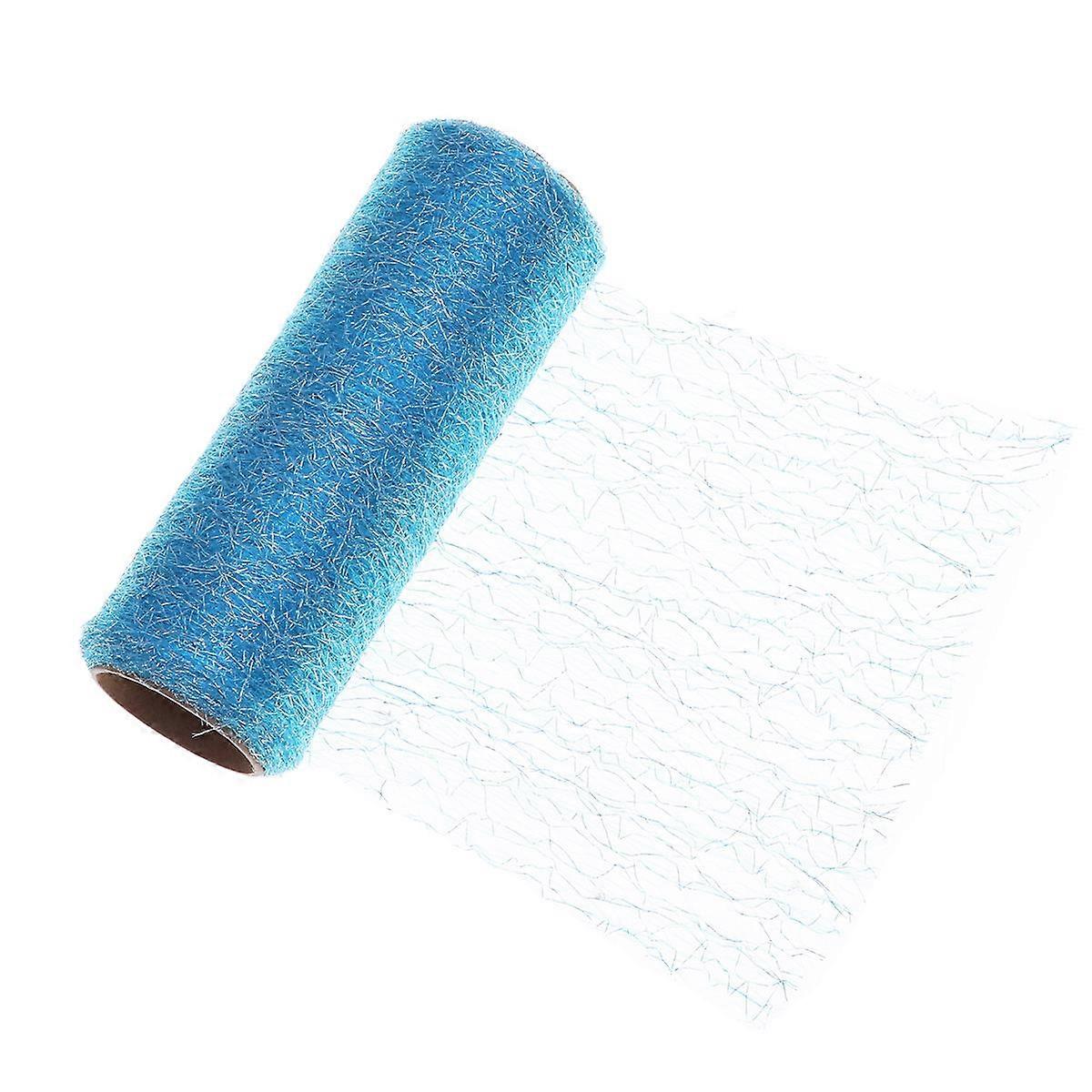 Sewing Decorations Tulle Netting Fabric For Party Sky-Blue 15cm X 91cm X 01cm Diy Craft 1Set