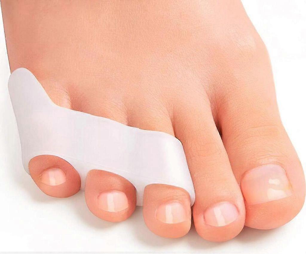 8-Piece Gel Toe Separators for Overlapping Toes
