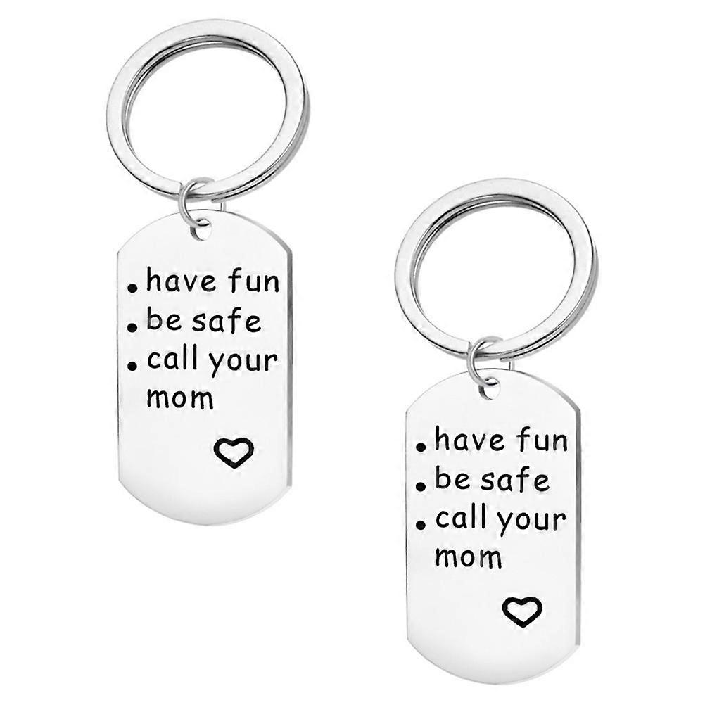 Graduation Keychain Set Stylish Bag Decor & Durable Key Ring with Unique Design for Classmates & Ceremonies 2pcs