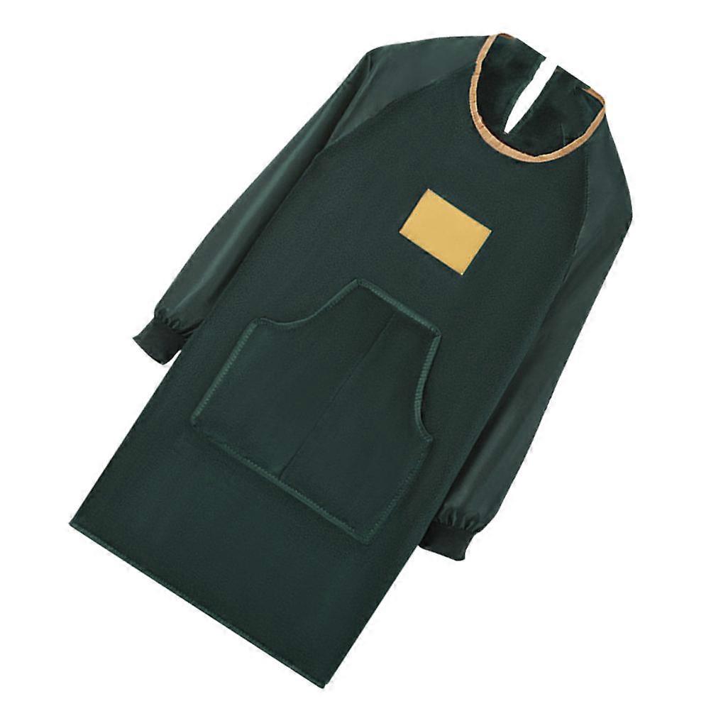 Waterproof Apron for Men Coral Wool Long-sleeved Simple Fashion Design Home Entertainment 104X98CM 1Pcs