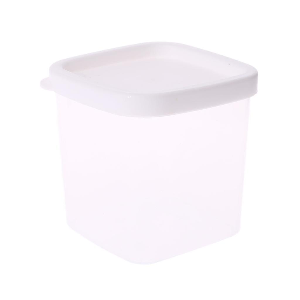 Square Storage Box Container With Lid Transparent Plastic Organizer For Foam Sli--