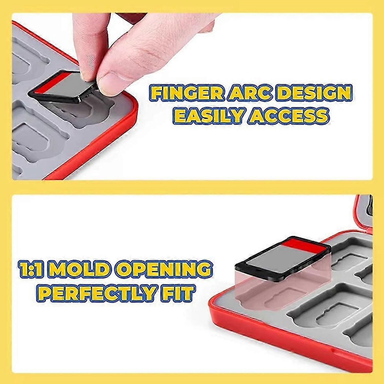 Game Card Storage Box Magnetic Opening and Closing for Nintendo Switch NS/ OLED Card Box TF Can Stor