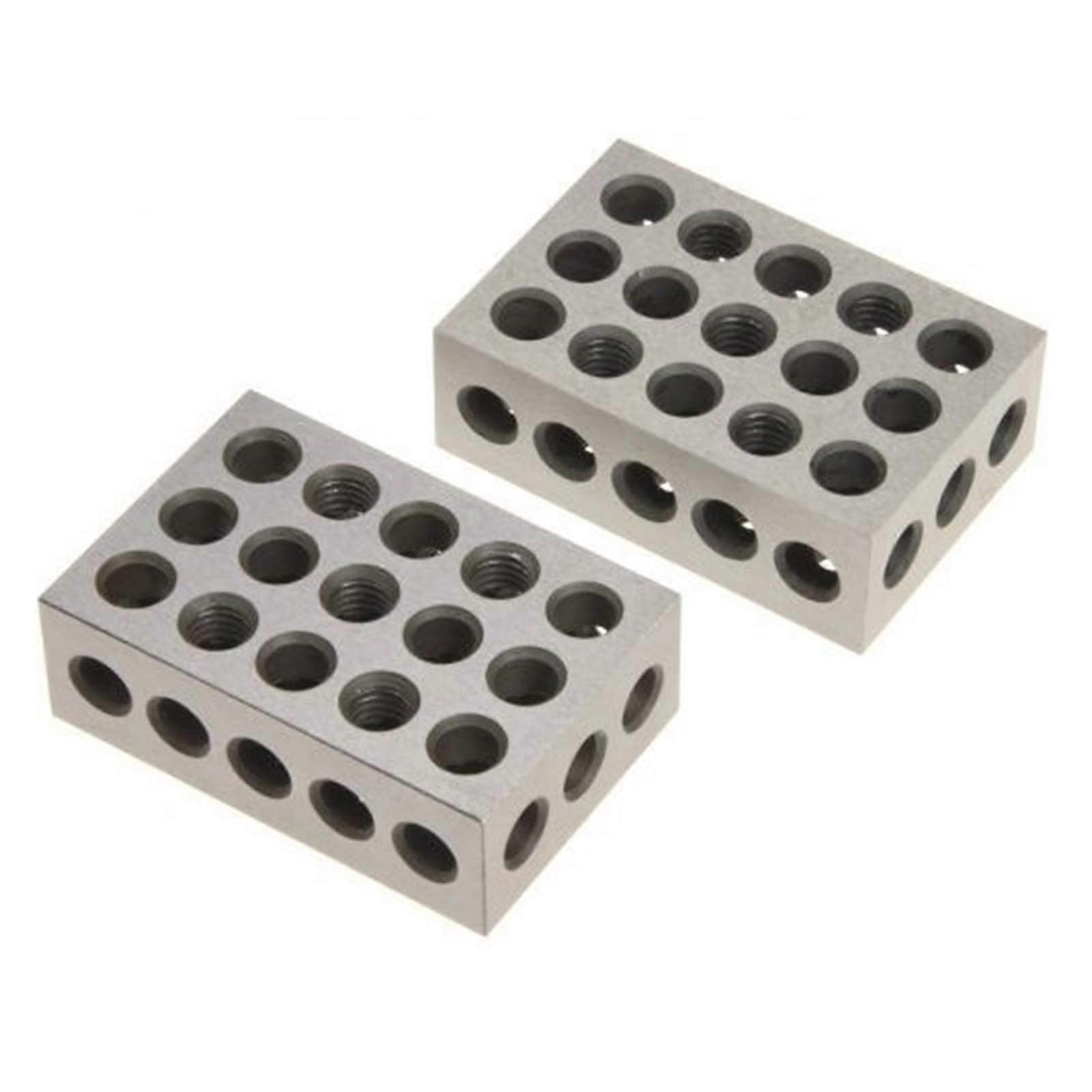 2 pcs/set 25–50–75 mm hardened steel blocks, 0.005' precision, 123 milling tool