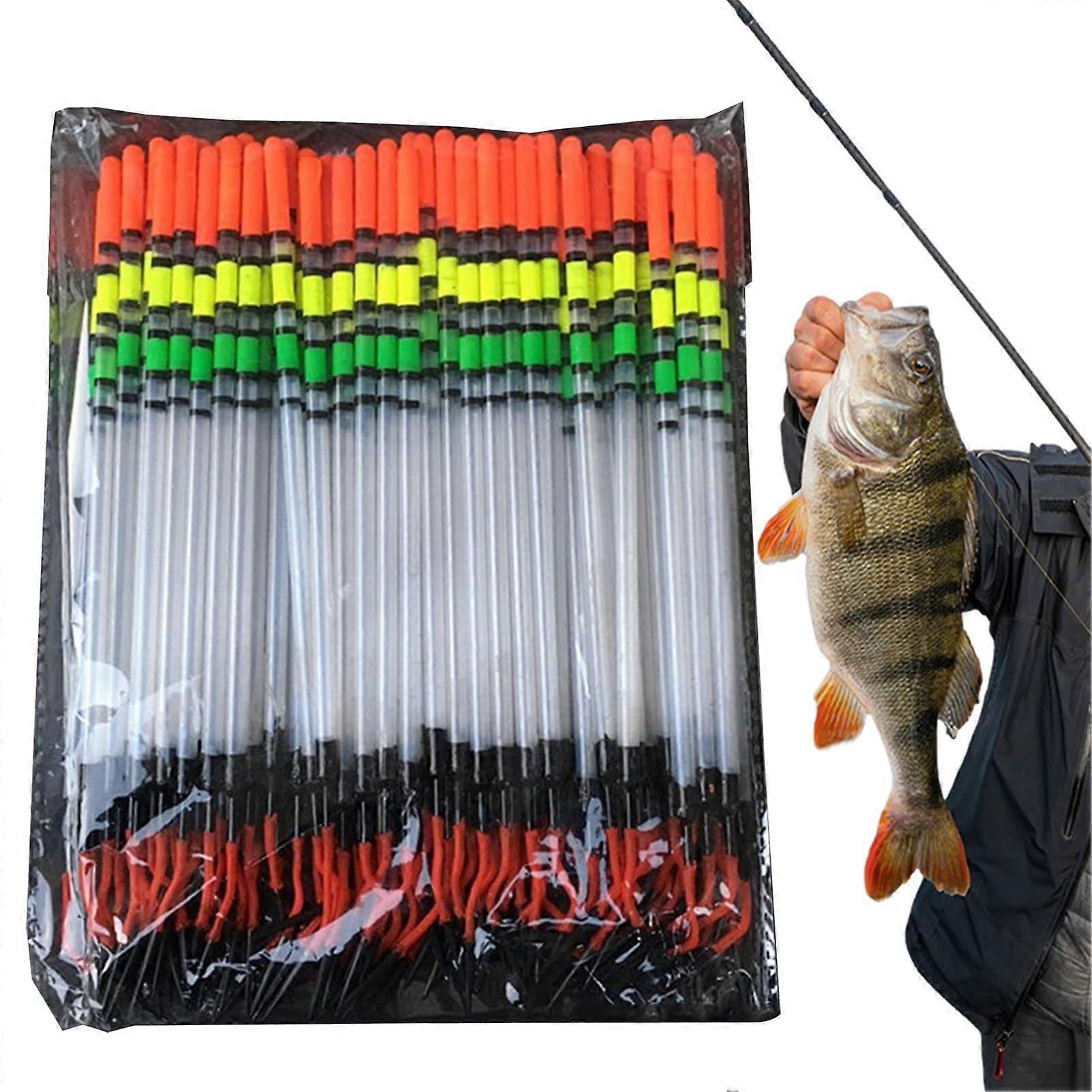 Fishing Bobbers, Floats, 80 Pieces Thickened Bright Colours Buoys Tackle