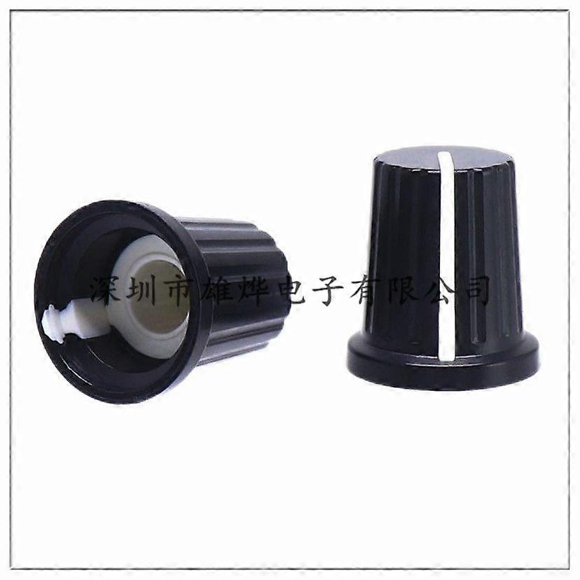 20pcs Potentiometer Control Knobs: 6mm Rotary Knob Caps For Speed Adjustment Audio Volume Control Compatible With Mixers Consoles And Dj Equipment