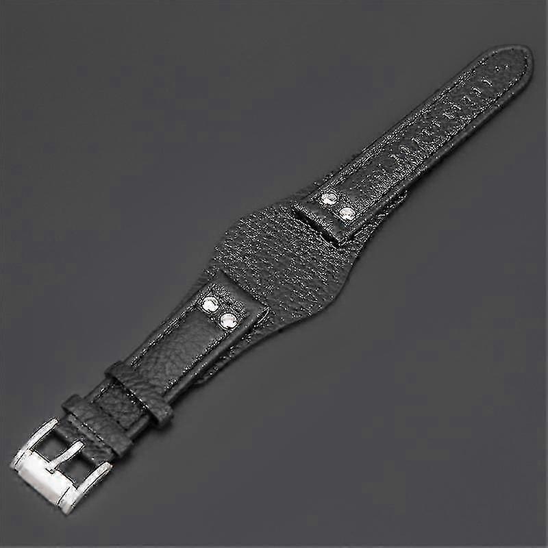 22mm echtes Leder Uhrenarmband für Fossil CH2564 CH2565 Uhr Stahl Schnalle js