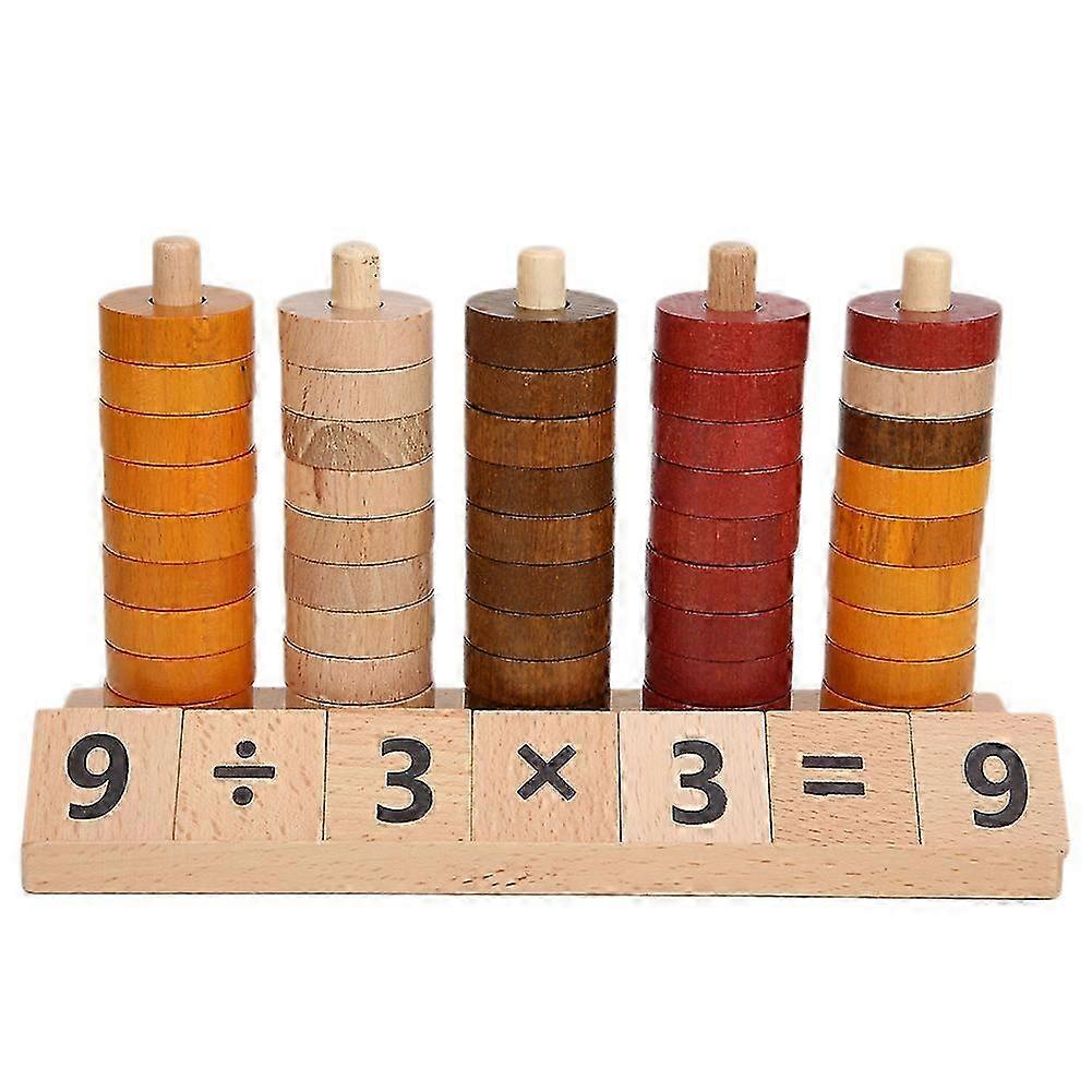 Educational Wooden Bead Counting Math Toy for Kids Learning