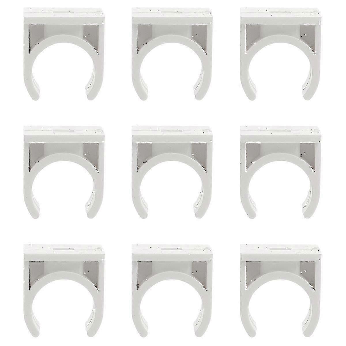 Useful U-Hook Holder Talon Clamps Pipe Support Pipe Durable Socket (White)