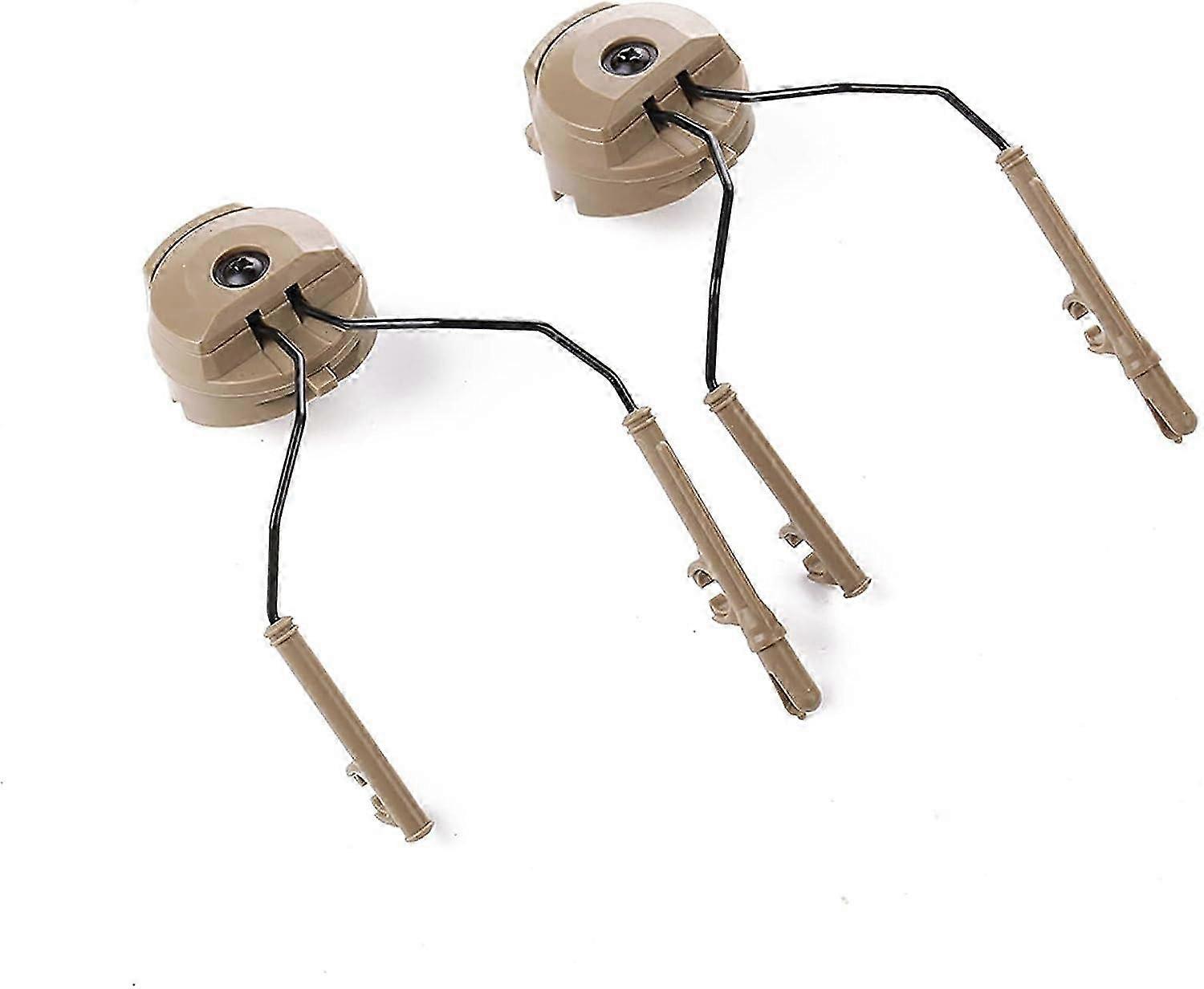 Helmet Rail Adapter, Tactical Arc Rail Suspension Headset Support for Compatible Brand (2pcs)