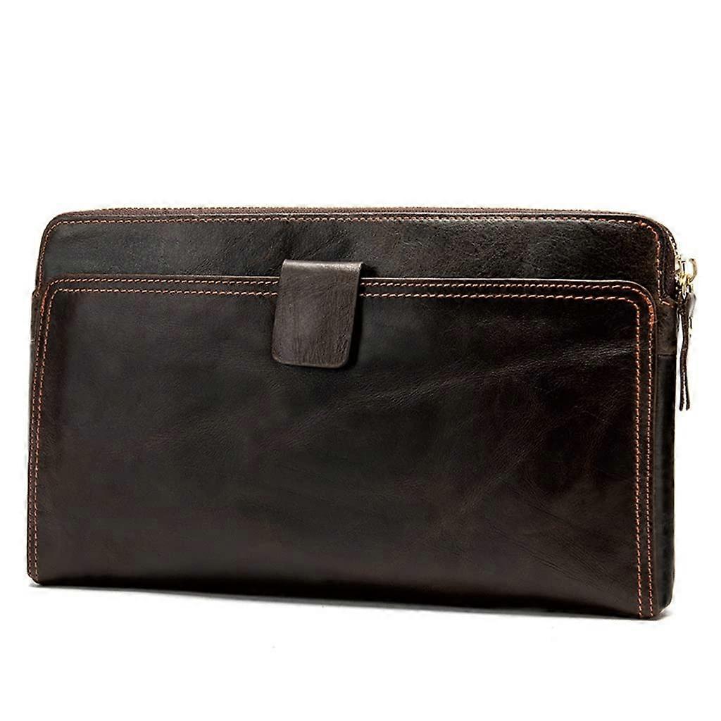 capacity wallet clutch bag coin base pouch men's clutch wallet long men's wallet (b) A As the picture shows