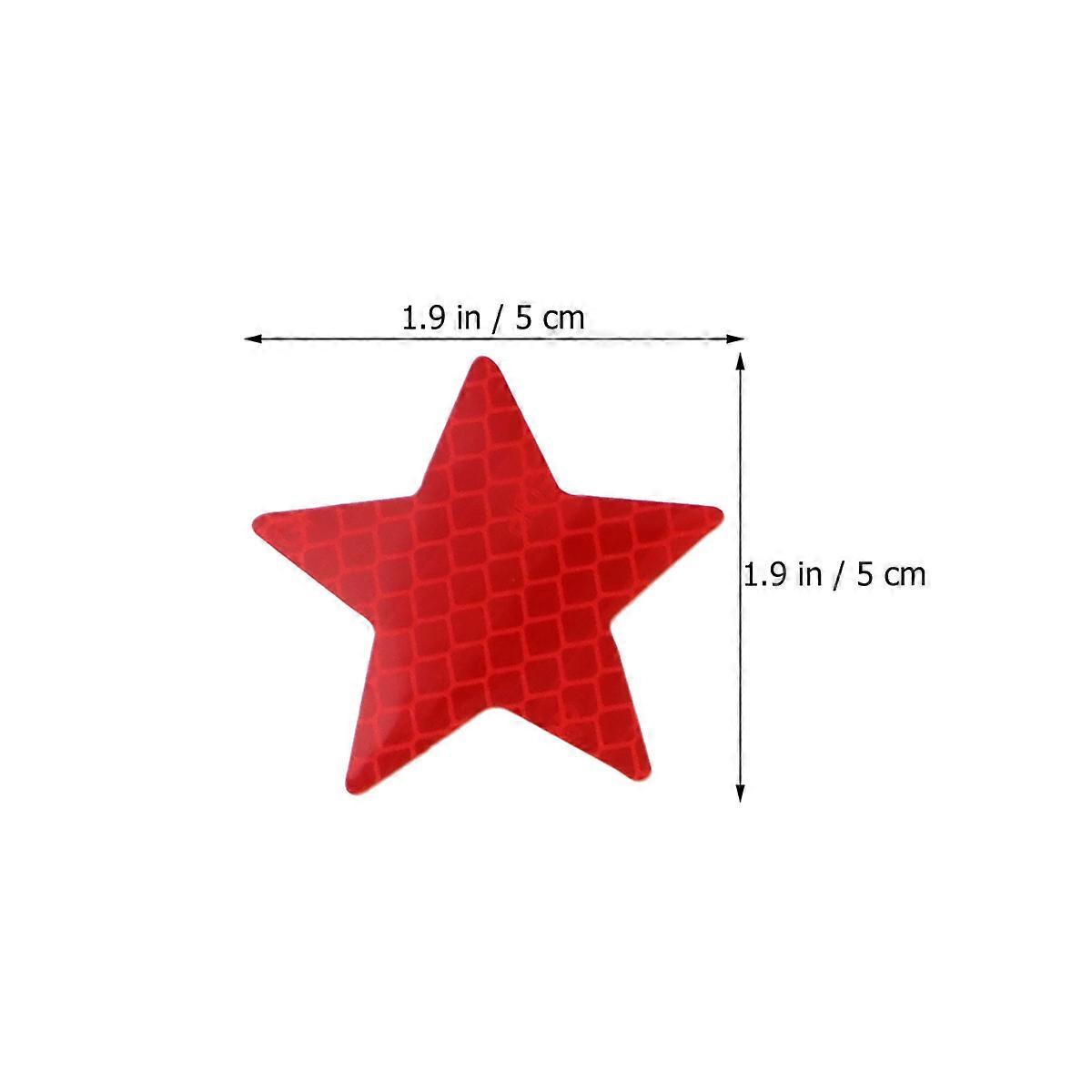 Reflective Decorative Stickers Night Reflective Decal Red For Car Bag Motorcycle 5 Set 30Pcs