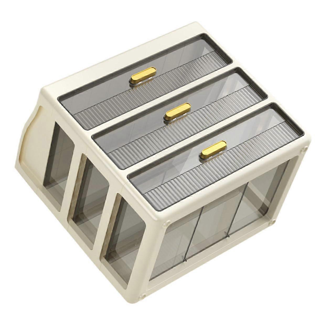 3tier multilayer cosmetic organizer with elegant storage box for makeup and skincare