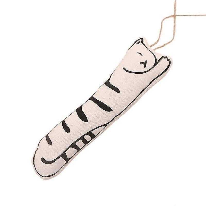 Cat Chew Sticks Hanging Cage Interactive Toy for Cats with Catnip Cotton Fish Design for Boredom Relief and Self-Healing