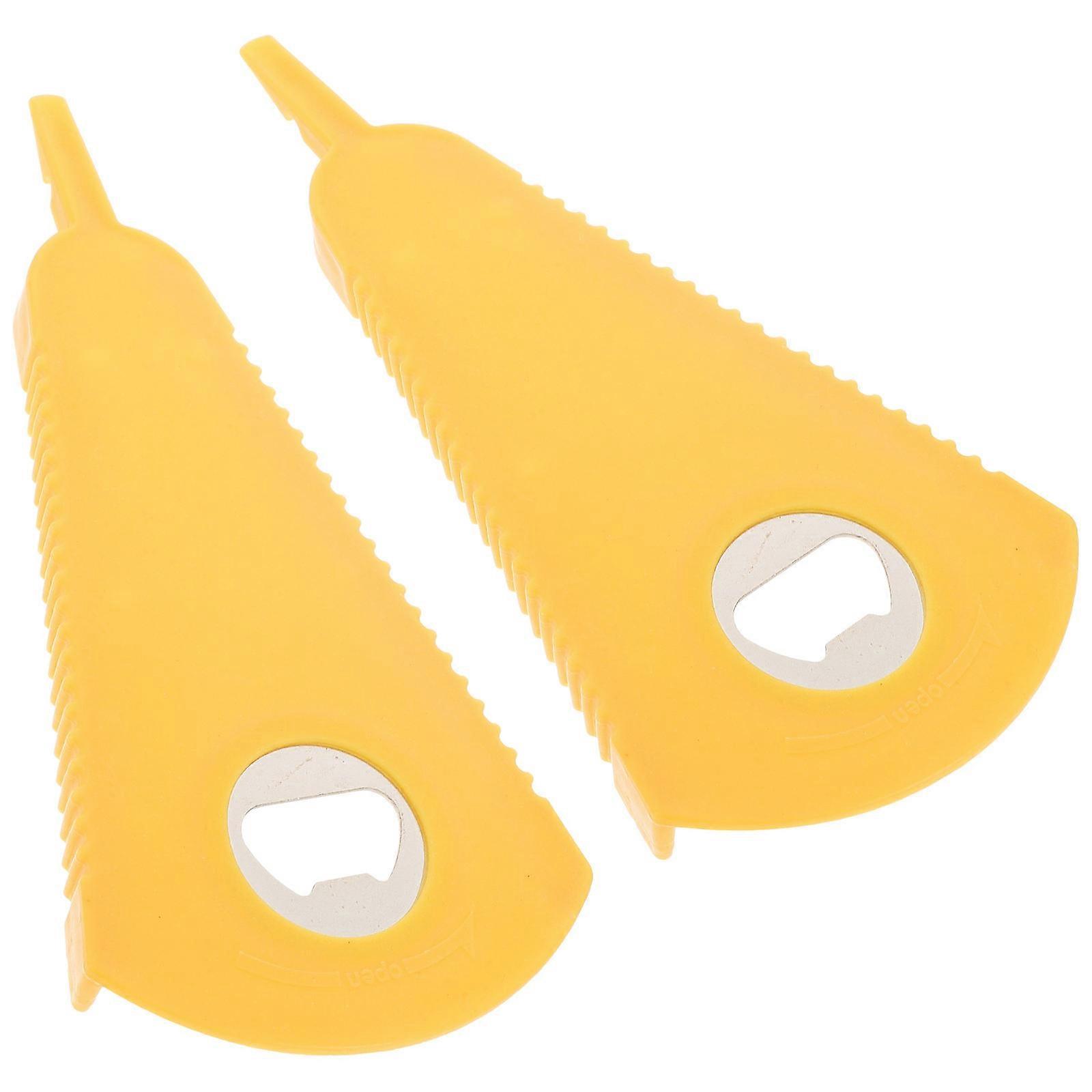 Yellow Bottle Opener with ABS Material for Home Use Easy Adjust Can Opening Tool