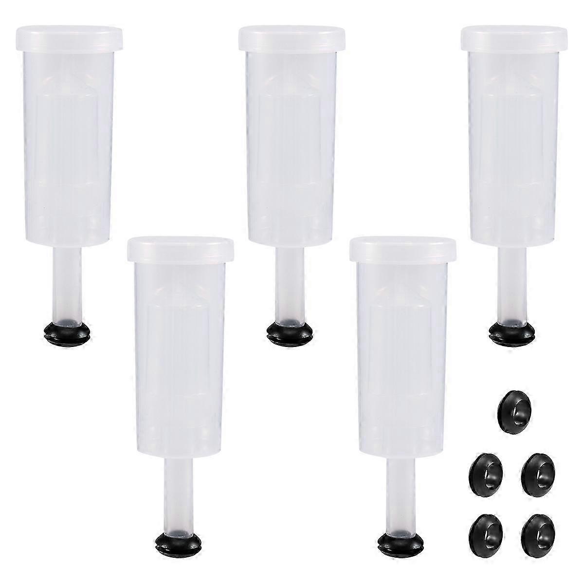 Fermentation Lids Kit,Airlock for Fermentation Air Locks with Black Grommets Airlock Bubble for Beer Edition 0708