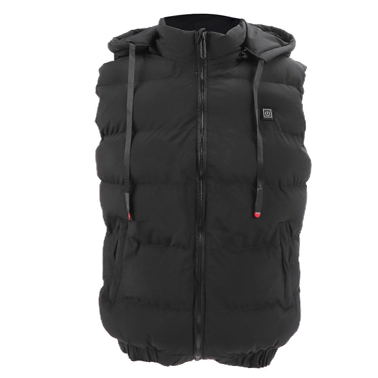 Electric Heating Vest Soft Washable Temperature Adjustable Heated Jacket for Outdoor Camping