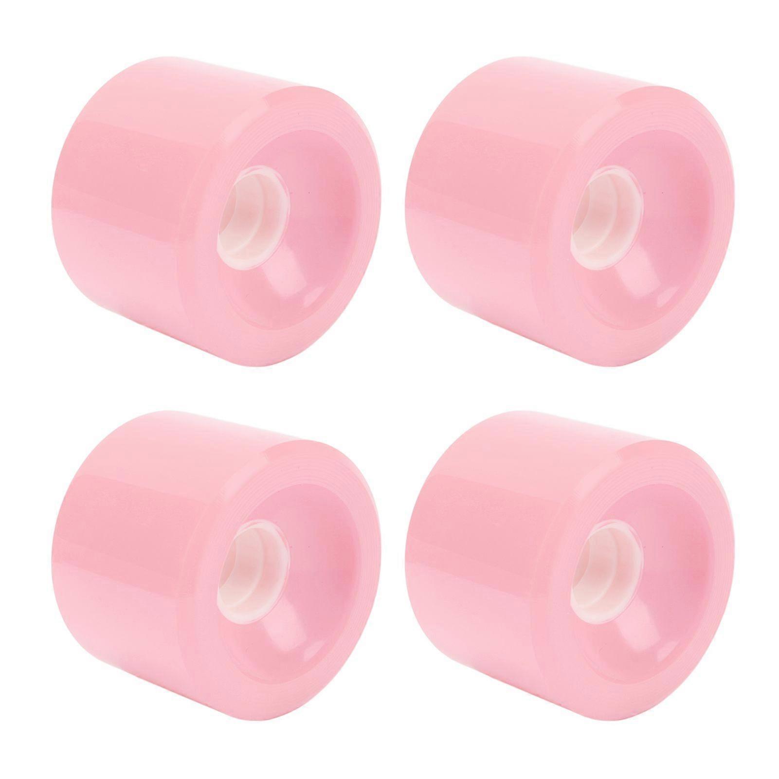 4Pcs Scooter Wheels Balanced Safe Riding Strong Grip Durable Without Cracking Scooter AccessoriesPink YMQX)