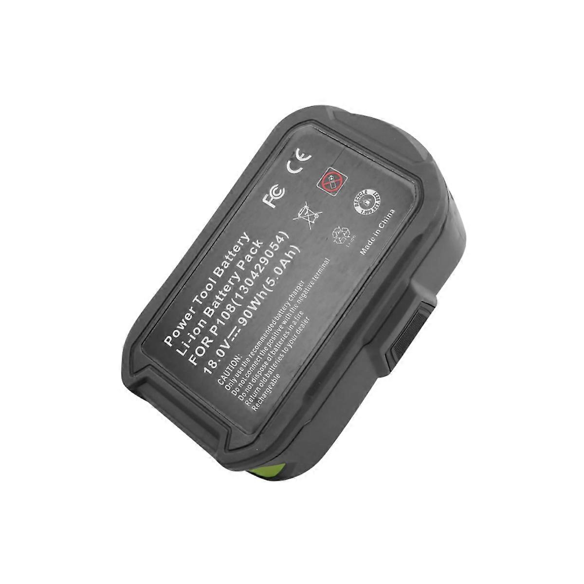 18V Li-ion 5000mAh Battery for Ryobi RB18L50 Tool, Black