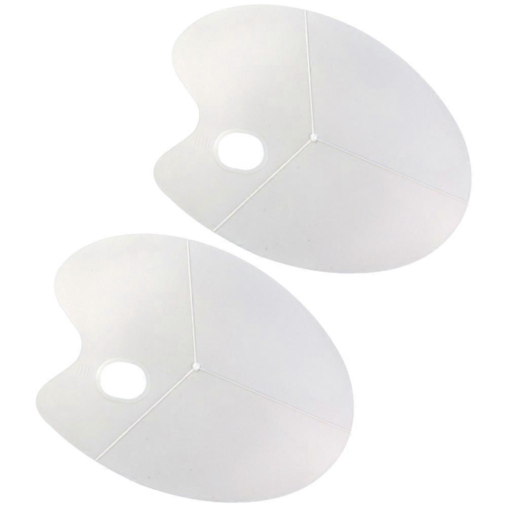Watercolor Pigment Tray Paint Dish Tray Practical Oval Shape 40X29X0.2CM Color Mixing 2Pack