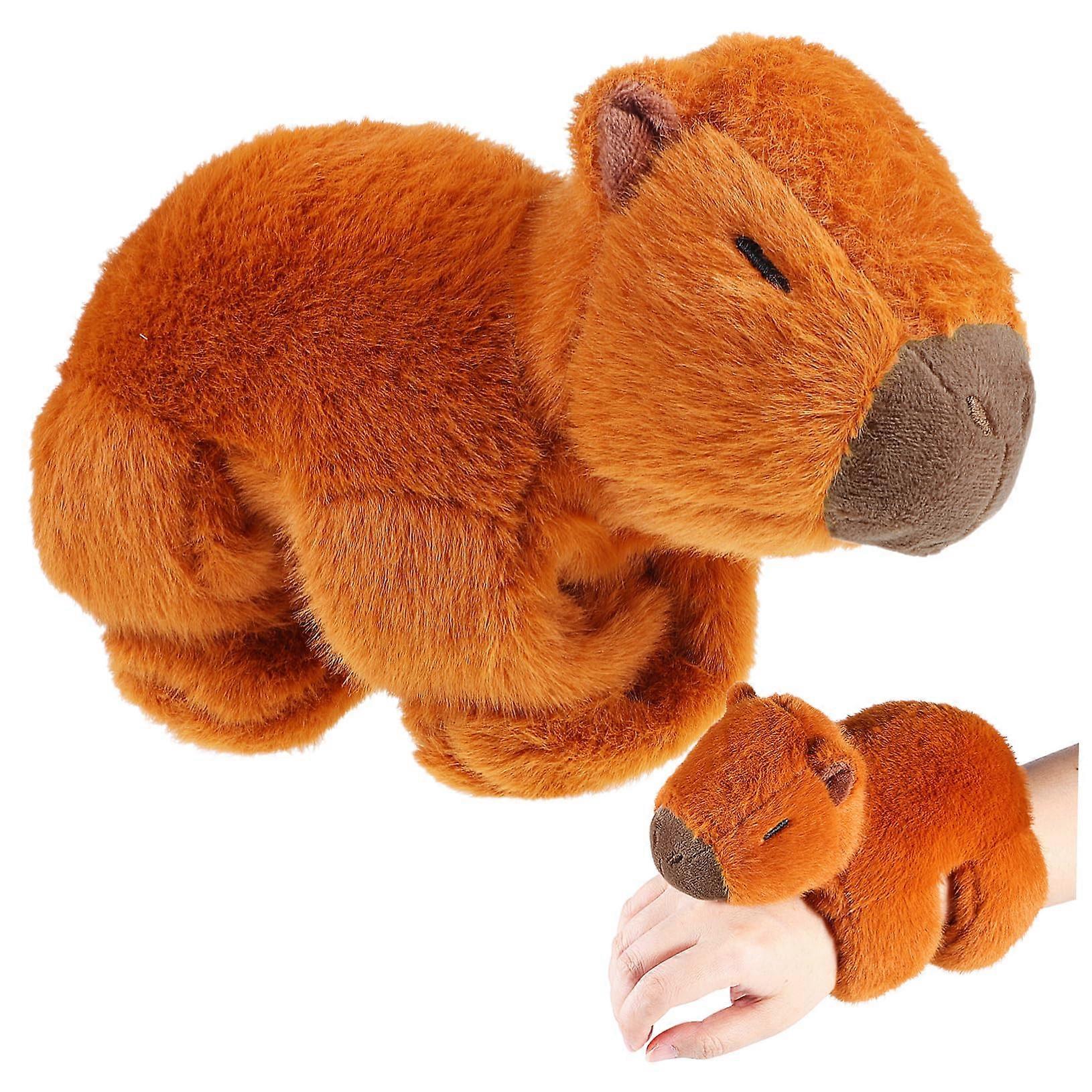 Plush slap bracelet Capybara cute cartoon cuff plush toy adorable stuffed animal hugger