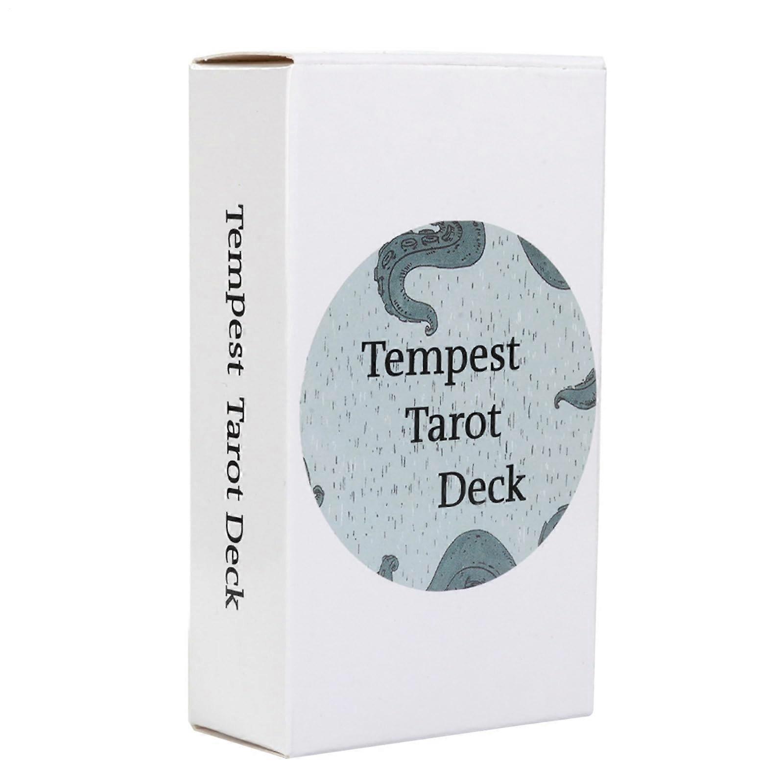 Tarot Deck, 78 Pieces Tempest Oracle Cards, Fortune Telling Portable Playset