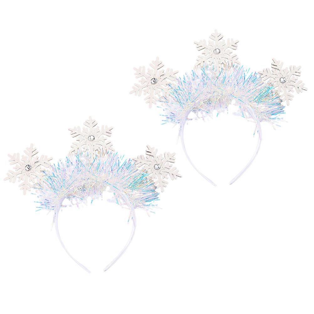 Here's a refined and engaging product description for your **2pcs Glitter Design Christmas Headbands**:
 
🎄✨ **2pcs Glitter Design Christmas