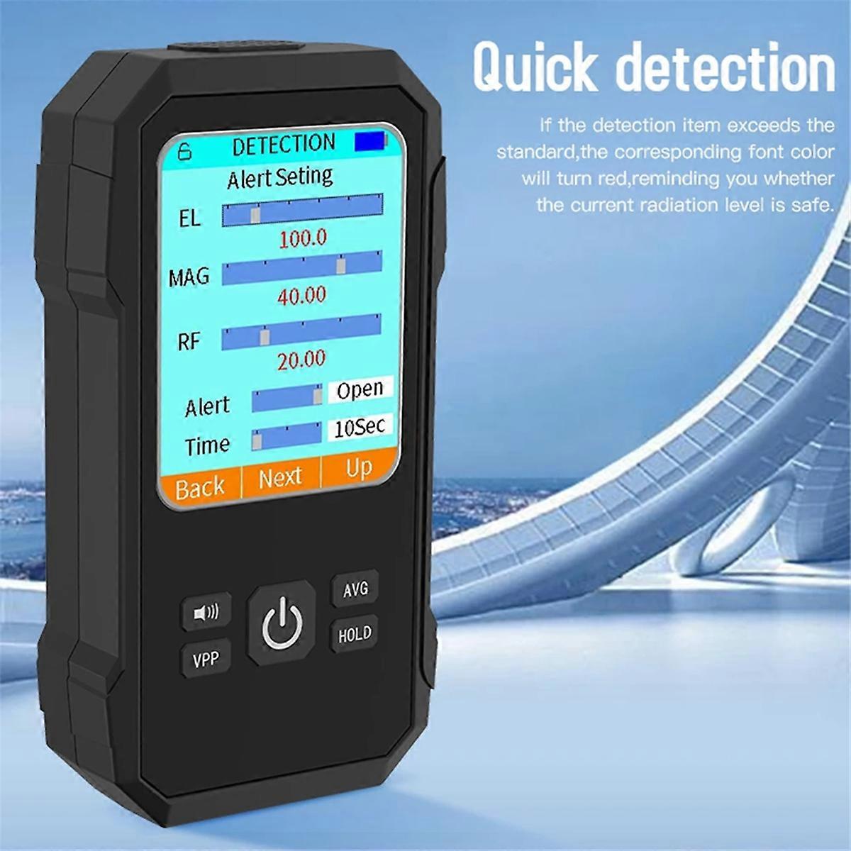 Multifunctional Electric Magnetic Field Radiation Detector Electromagnetic Radiation Tester Radio Fr