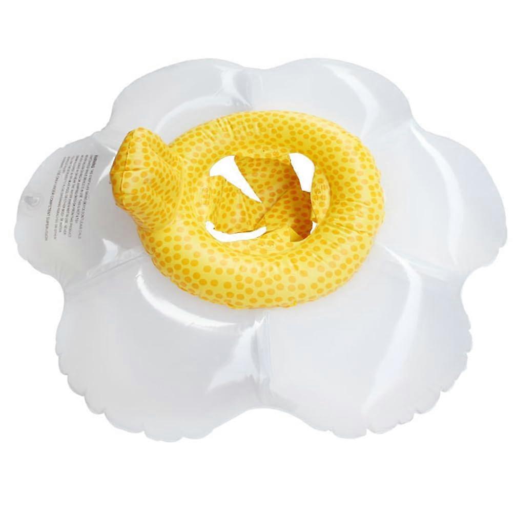 Flowers Pool Swim Set, Cute Swimming Seat Accessories, Inflatable with Comfortable Small Backrest for Summer Beach Party Outdoor for 04 Kids, White