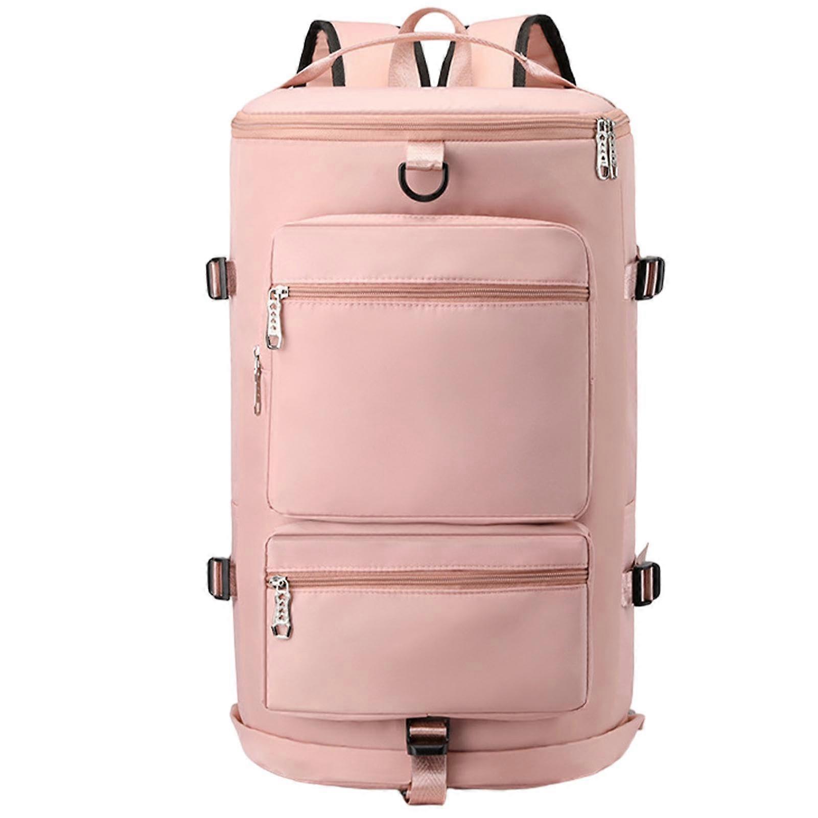 Gym Duffel Bag with Wet Clothes and Shoes Compartment, Rose, Unisex