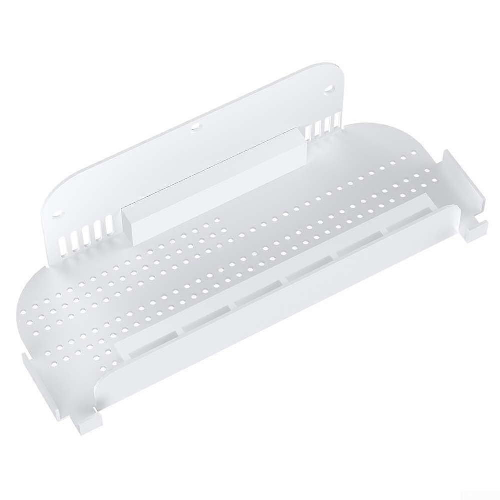 Switch 2 Wall Mount, Iron Host Base Wall Mount Space Saving Storage Shelf for NS2 Console Easy Installation with Screws (White)