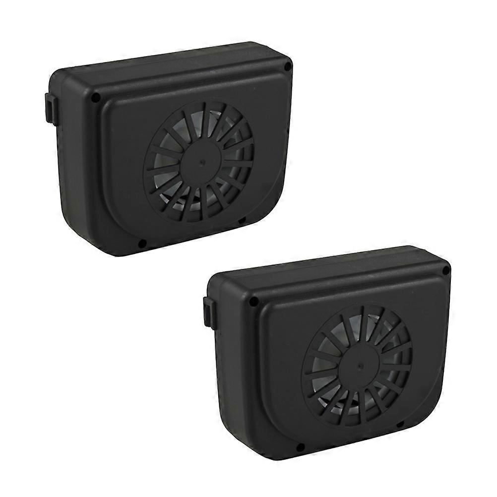 Solar Car Exhaust Fan for Easy Installation Black Plastic Keeps Air Fresh and Lowers Temperature