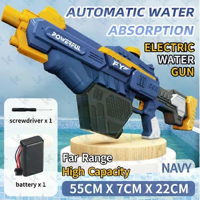 Electric Water Gun Play Sprinkers High-Tech Automatic Large Capacity High Pressure Water Gun Play Sprinkers Toys for Kid Summer Outdoor Swimming Game