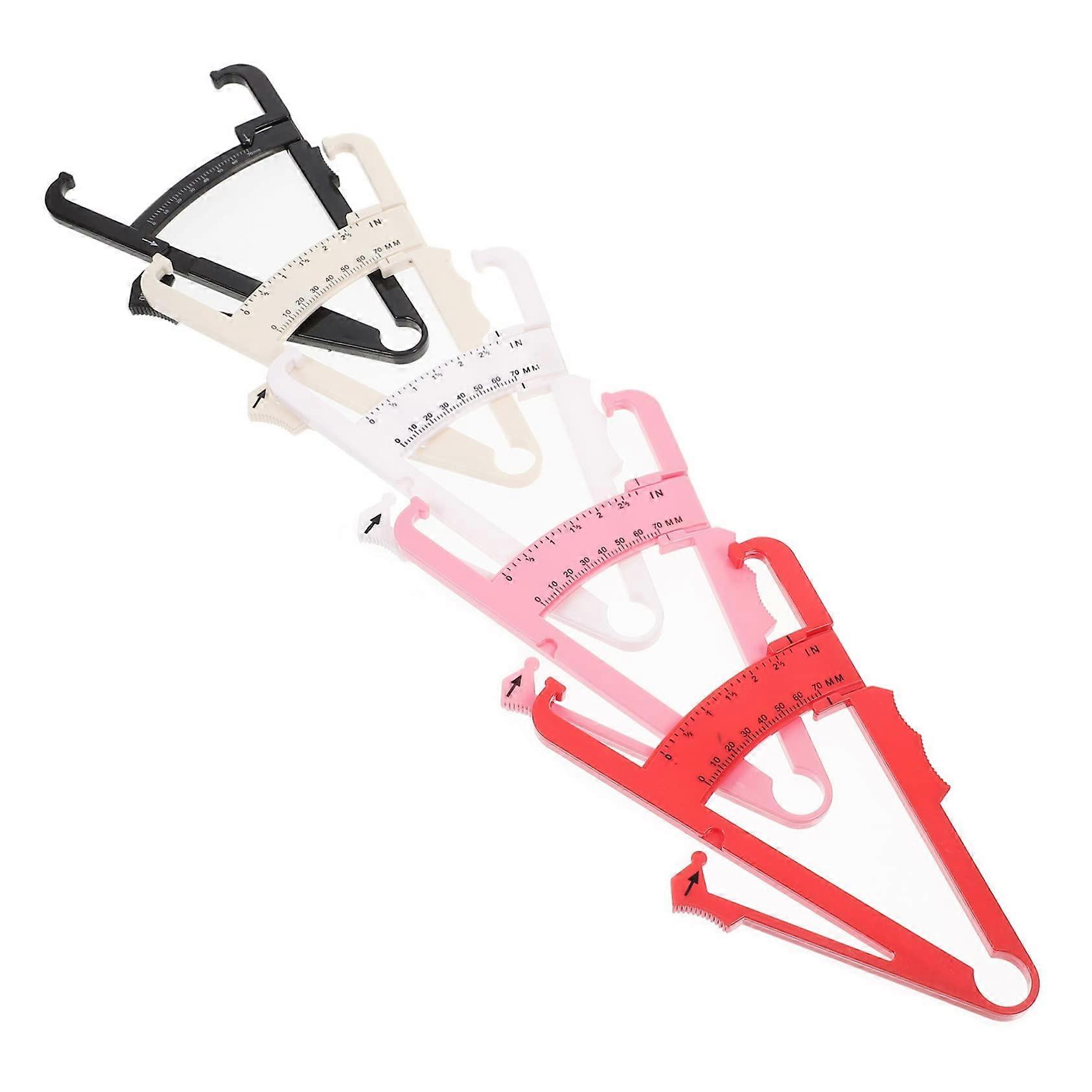Fat Caliper Skinfold Tester Plastic Measuring Tool Portable