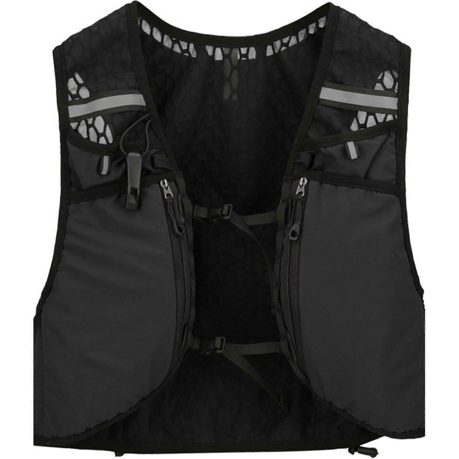 Running vest, reflective hydration vest, lightweight, breathable with adjustable chest straps and pockets